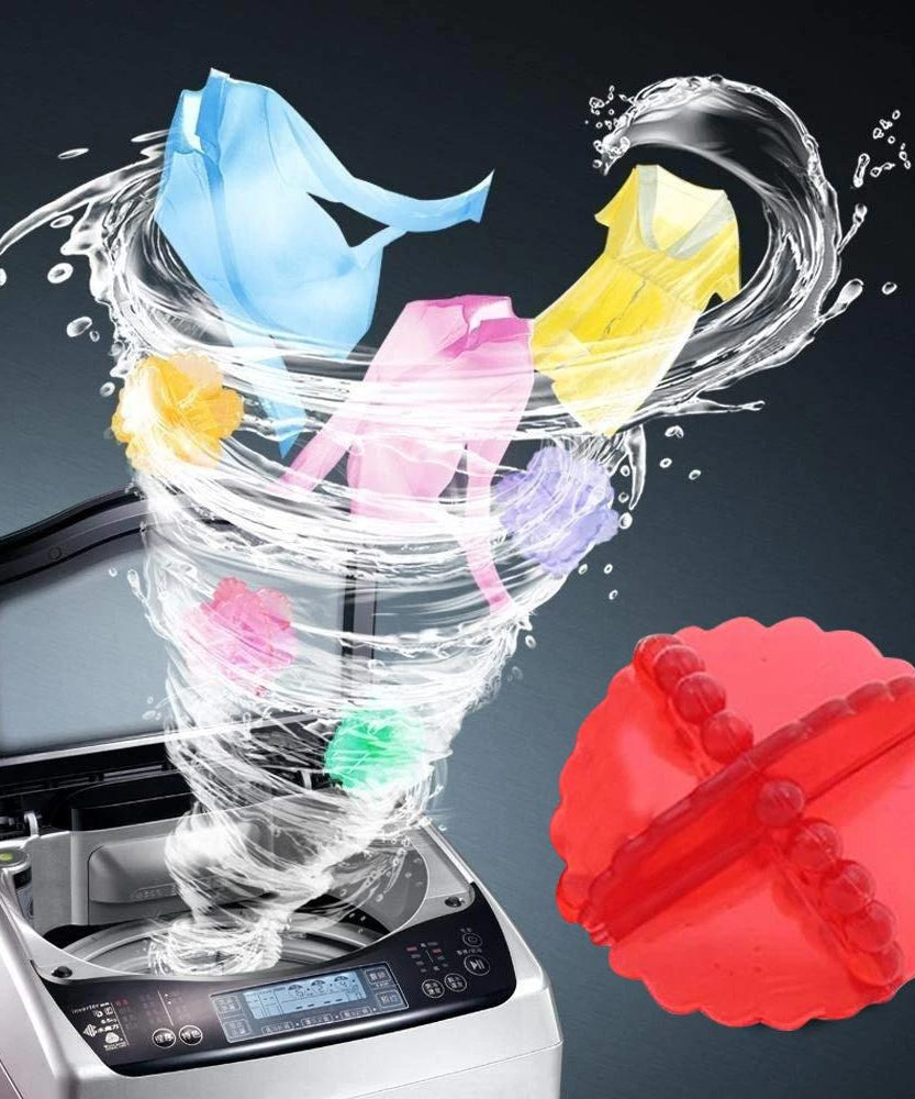 Laundry washing balls set for detergent-free laundry.