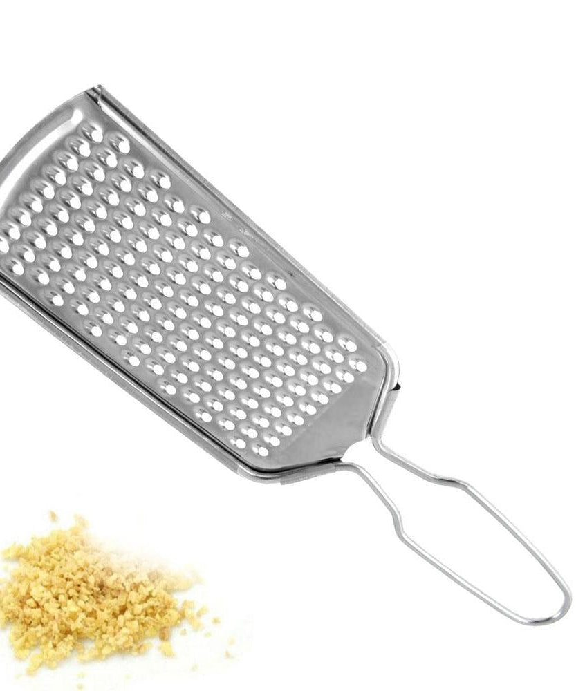High-quality stainless steel grater ideal for zesting citrus and grating nutmeg and cheese.