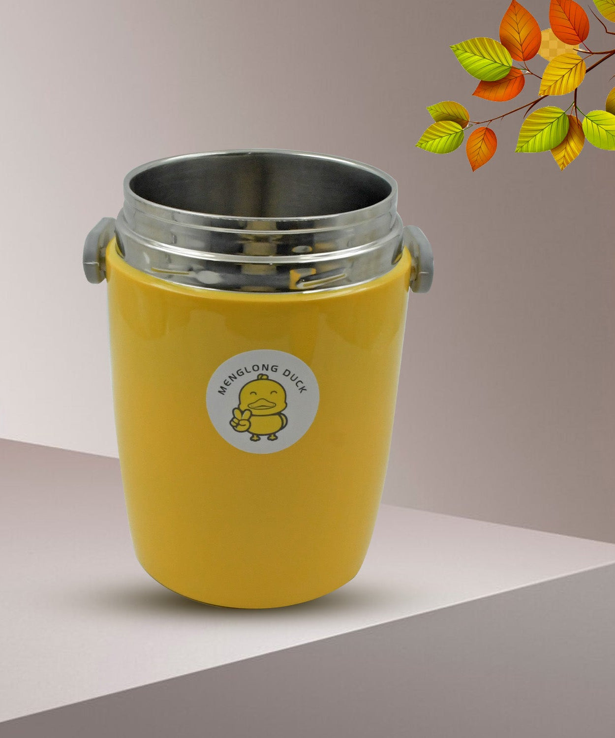 HEAVY LEAK-PROOF STAINLESS STEEL LUNCH BOX/ TIFFIN BOX, 2 COMPARTMENT, FOOD BOX FOR THERMAL CONTAINER FOR FOOD STAINLESS STEEL FOR STUDENT FOR WORK FOR TRAVEL (2 LTR.)