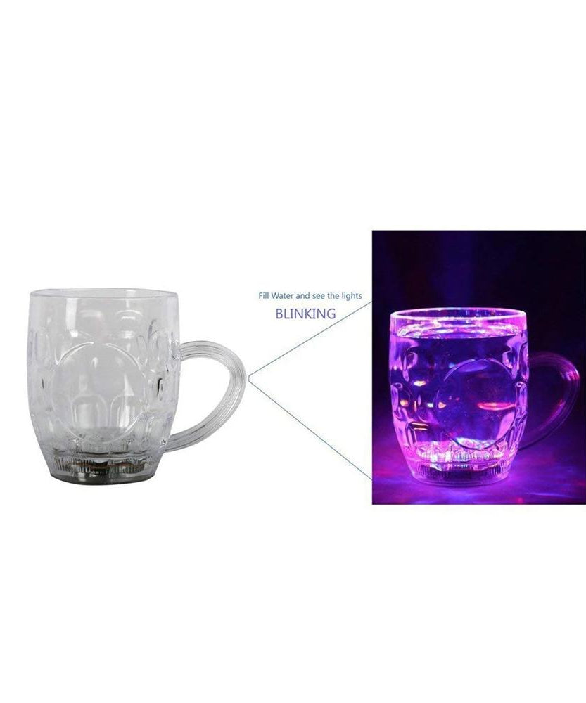 Rainbow LED cup with light effects.