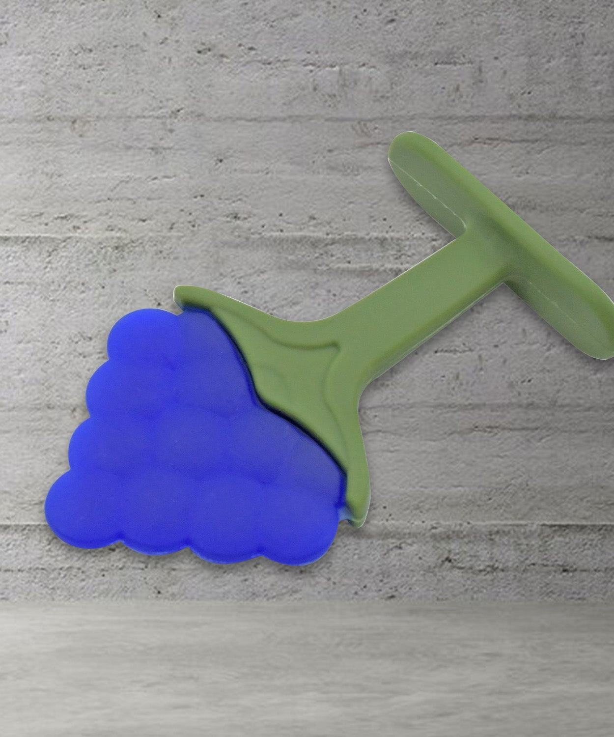 Silicone teether with playful design, ideal for relieving teething discomfort in toddlers.