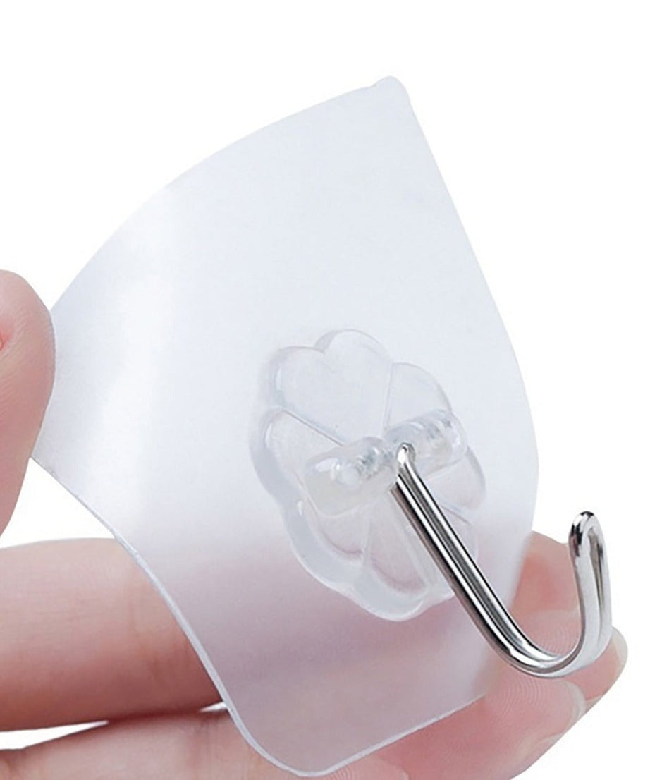 Small stainless steel wall hooks, 100-piece pack