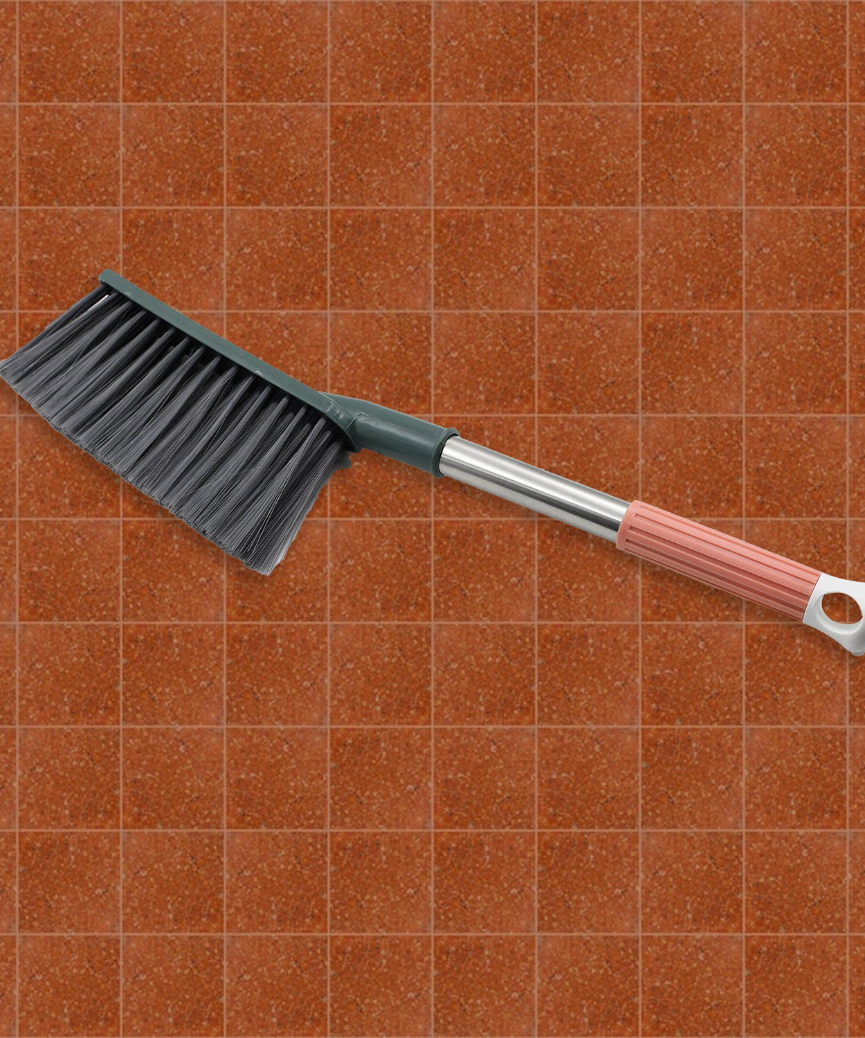 Sofa and carpet cleaning brush with long handle