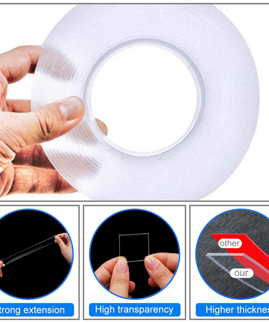 Traceless nano adhesive tape, 3 meters