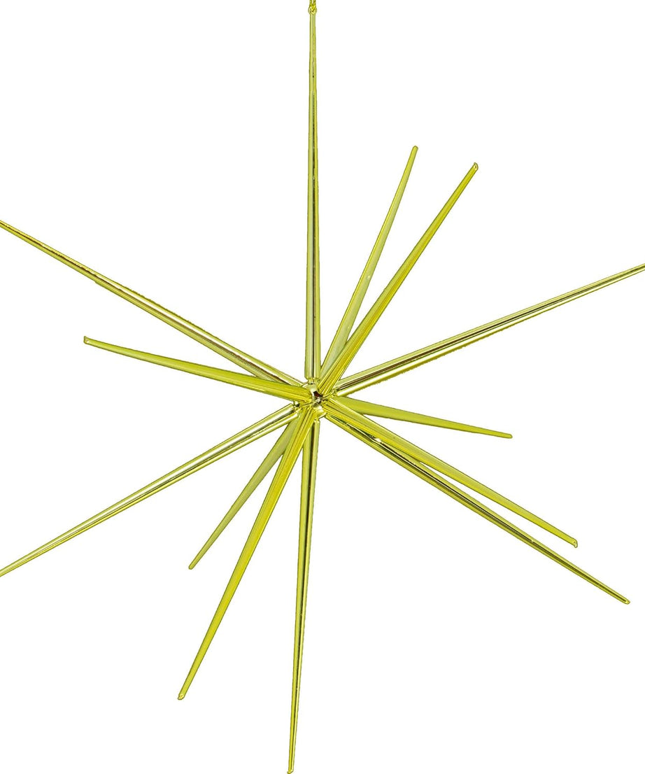 3D Gold Star Hanging Decoration Star, Acrylic Look  Hanging Luminous Star for Windows, Home, Garden Festive Embellishments for Holiday Parties Weddings Birthday Home Decoration (Medium)