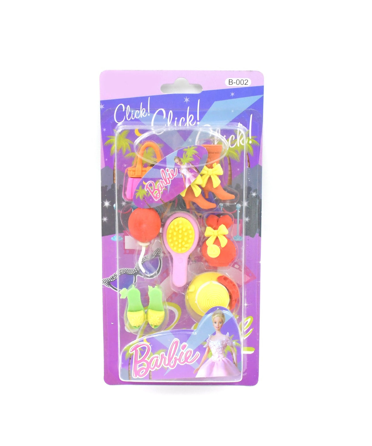 Fancy & Stylish Mini Erasers for Kids (9 Pc Set) - Fun Designs, Party Favors