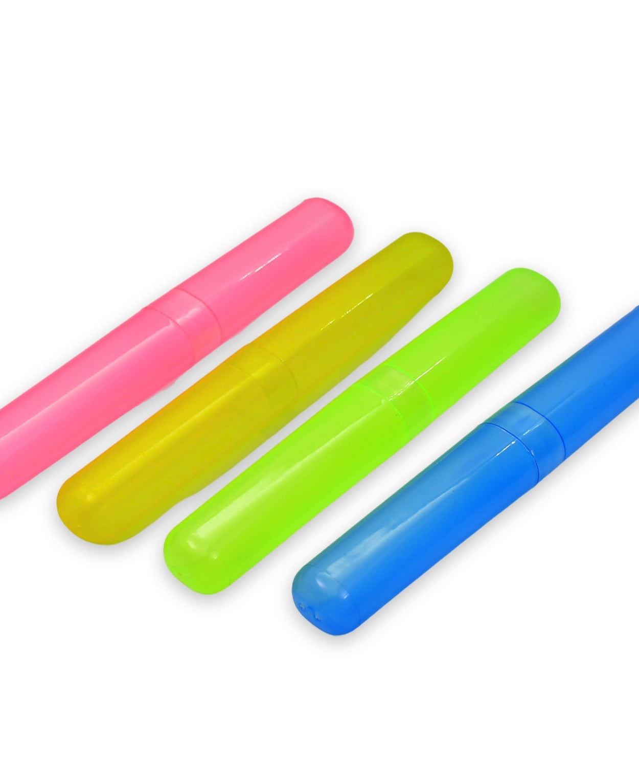 Portable toothbrush case, 4-piece set, suitable for travel and daily use