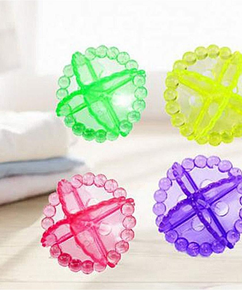 Laundry washing balls, 4 pcs, detergent-free