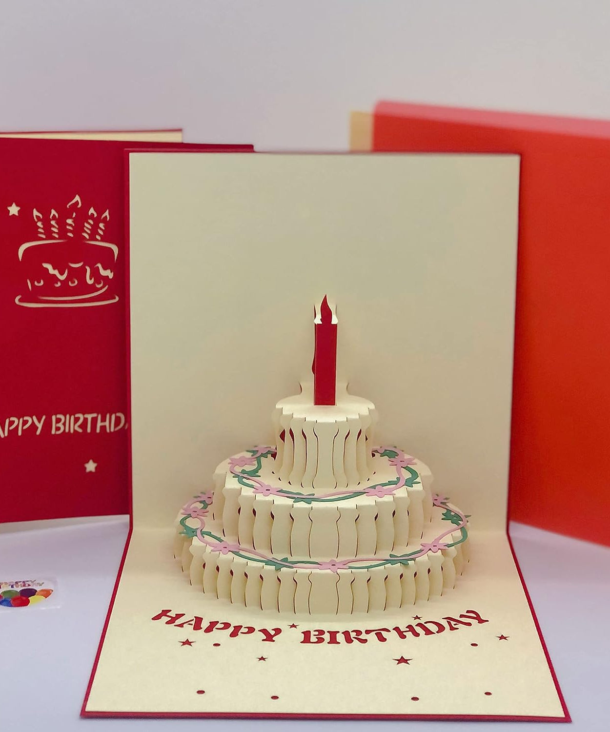 3D Paper Wish Card High Quality Paper Card All Design Card Good Wishing Card  (Birthday , Valentine , love , Christmas Card) (1Pc )