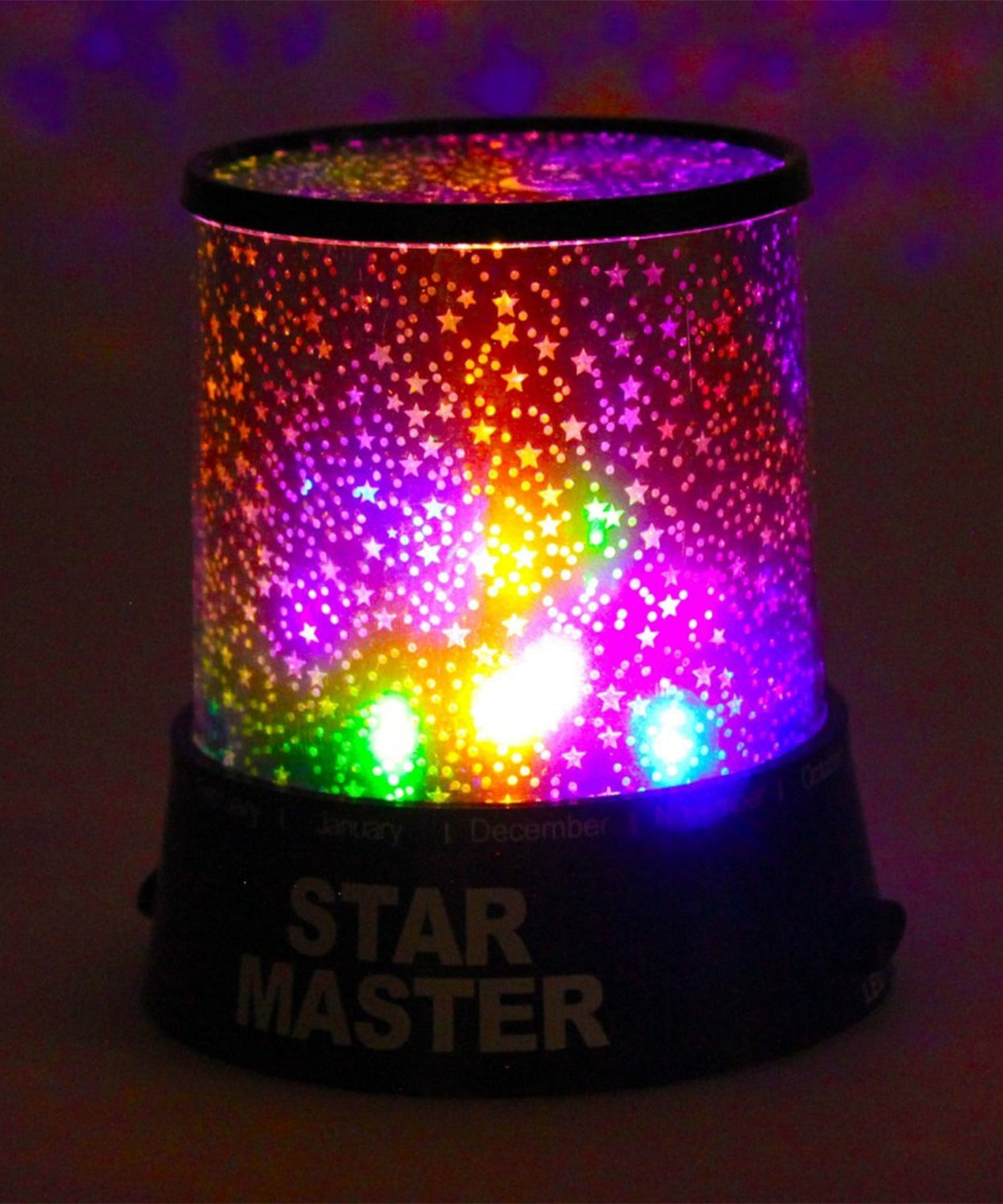 LED star projector night lamp with USB power