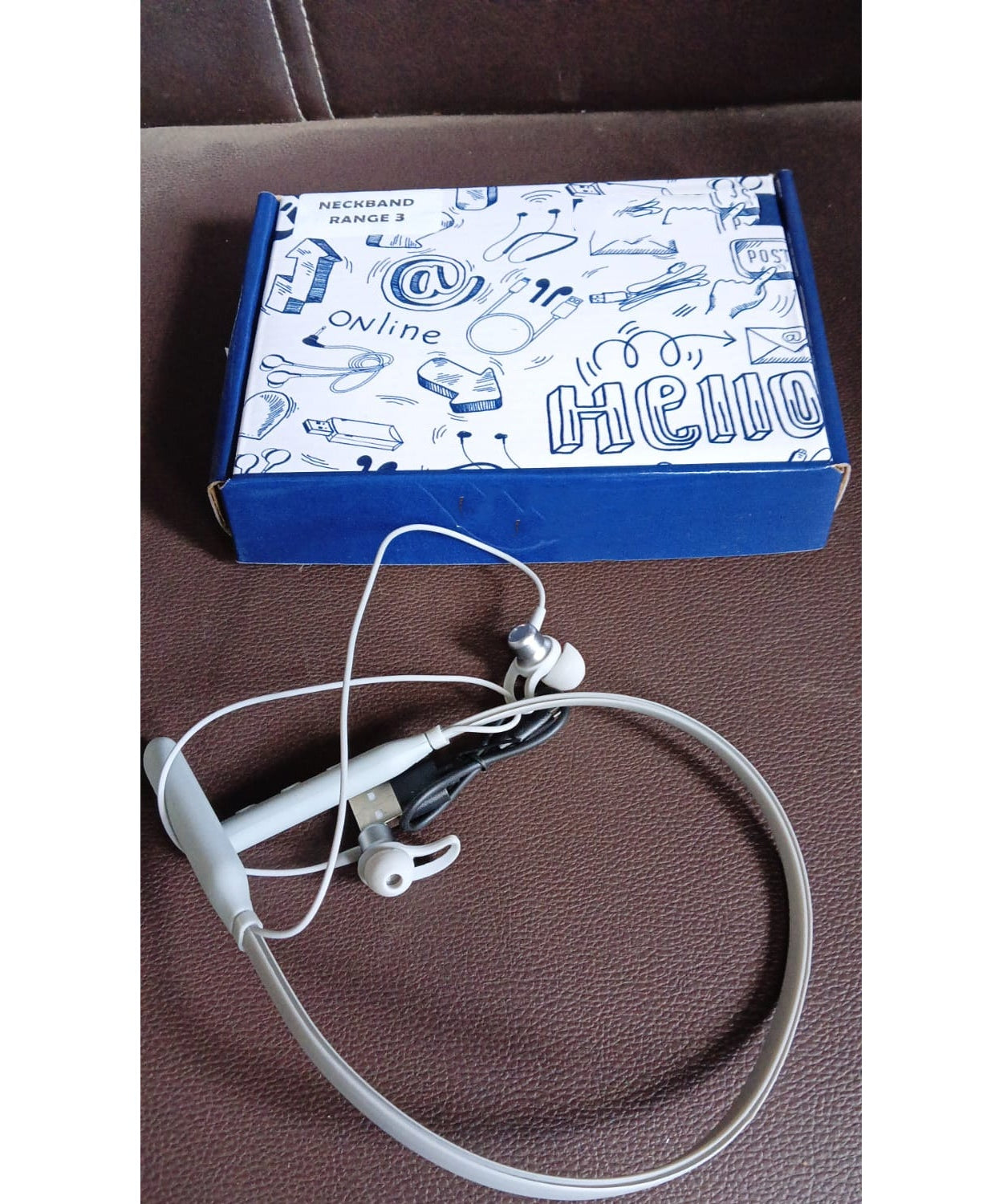 Bluetooth Headphone Neckband, Magnetic Earbuds (1 Pc)