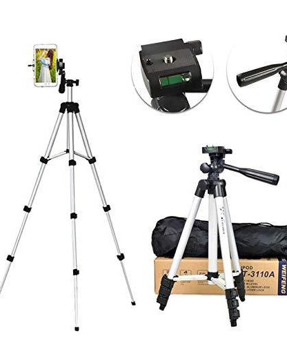 Compact tripod with adjustable height and angle