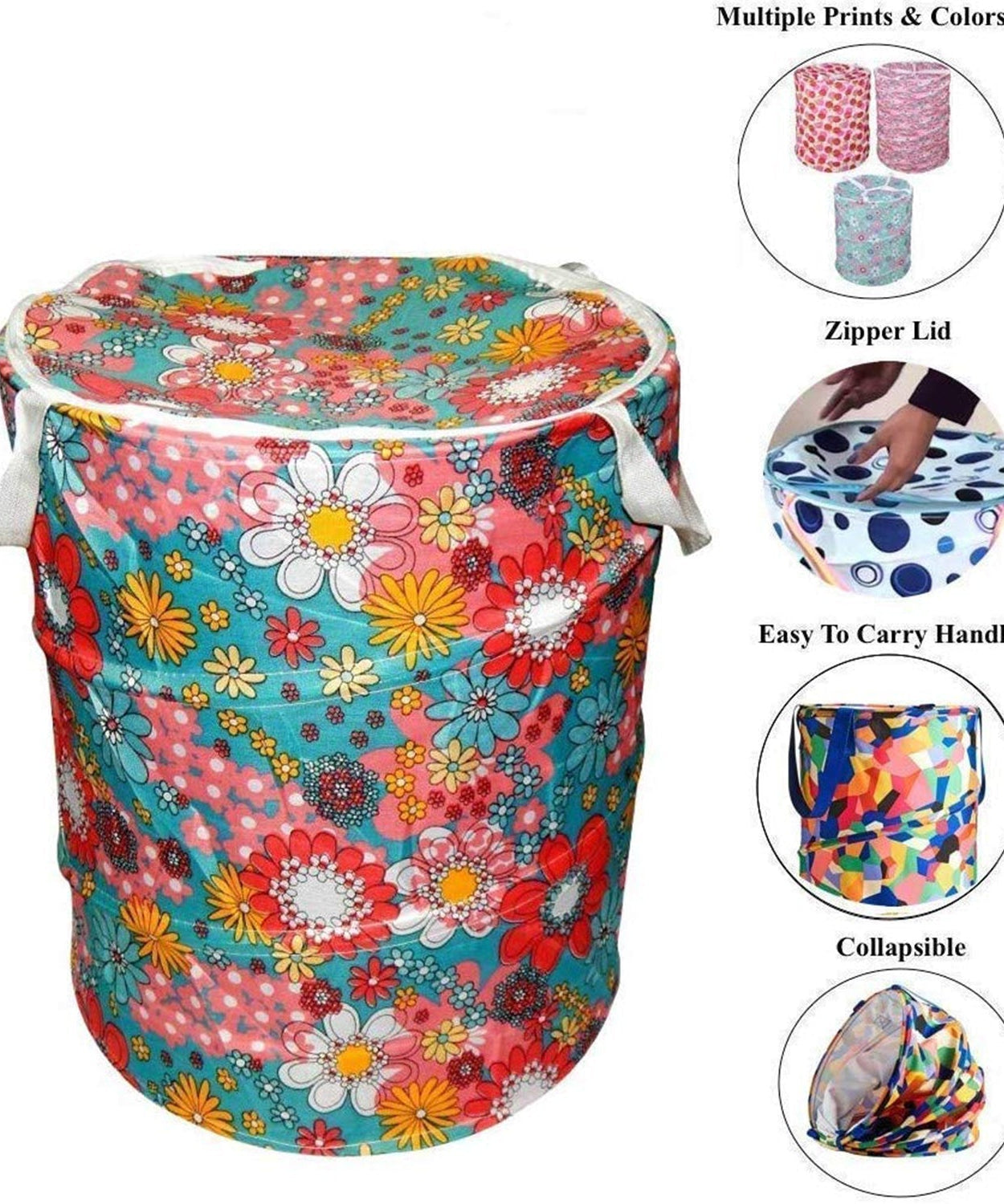 Canvas laundry bag with reinforced seams