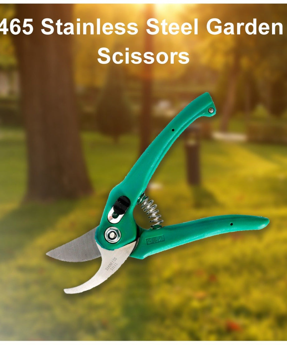 Professional stainless steel garden scissors for precise pruning
