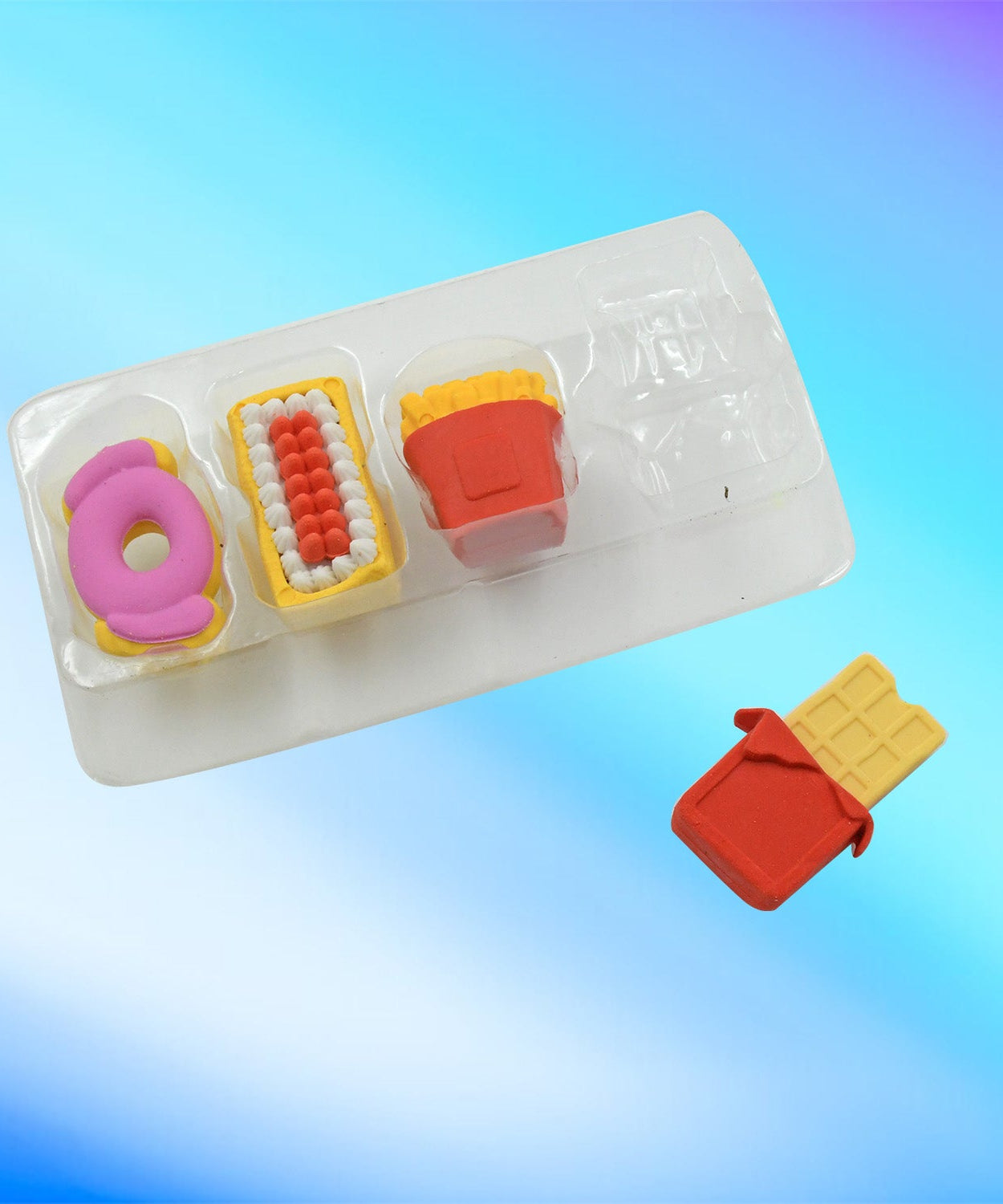 Cute food and drink erasers for children