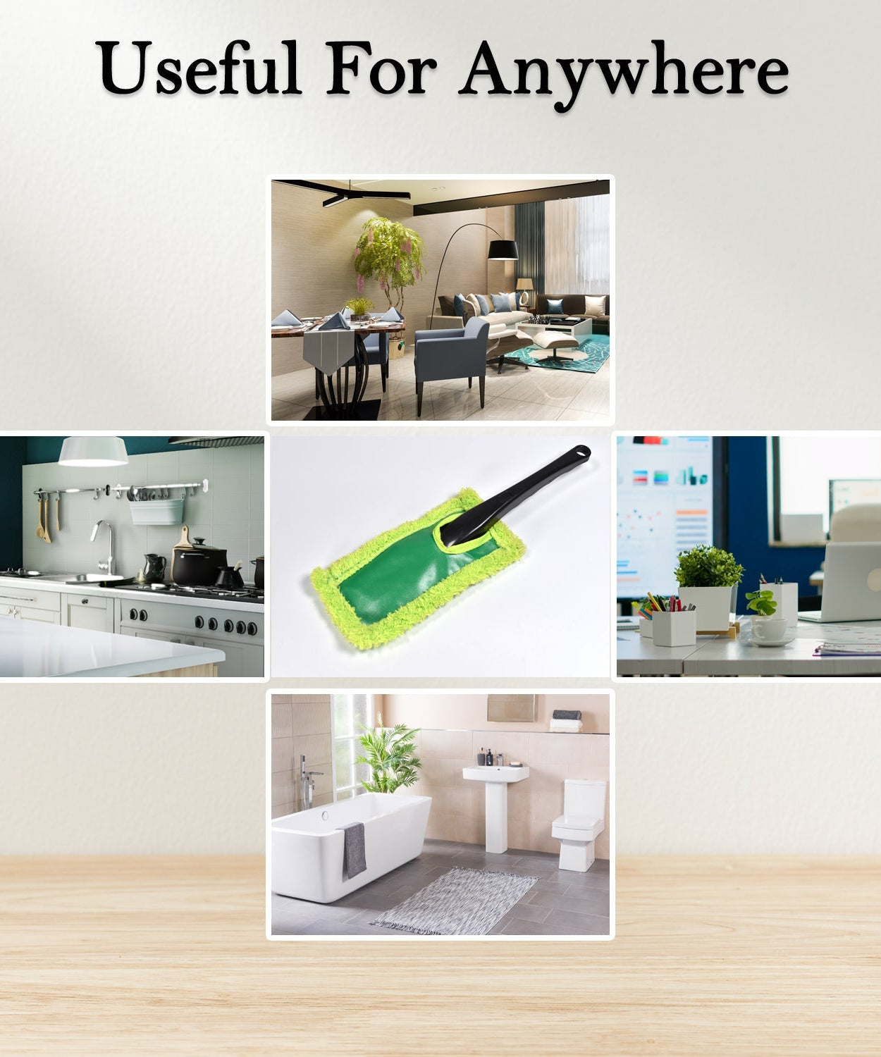 Dusting tool for cars with large microfiber brush head