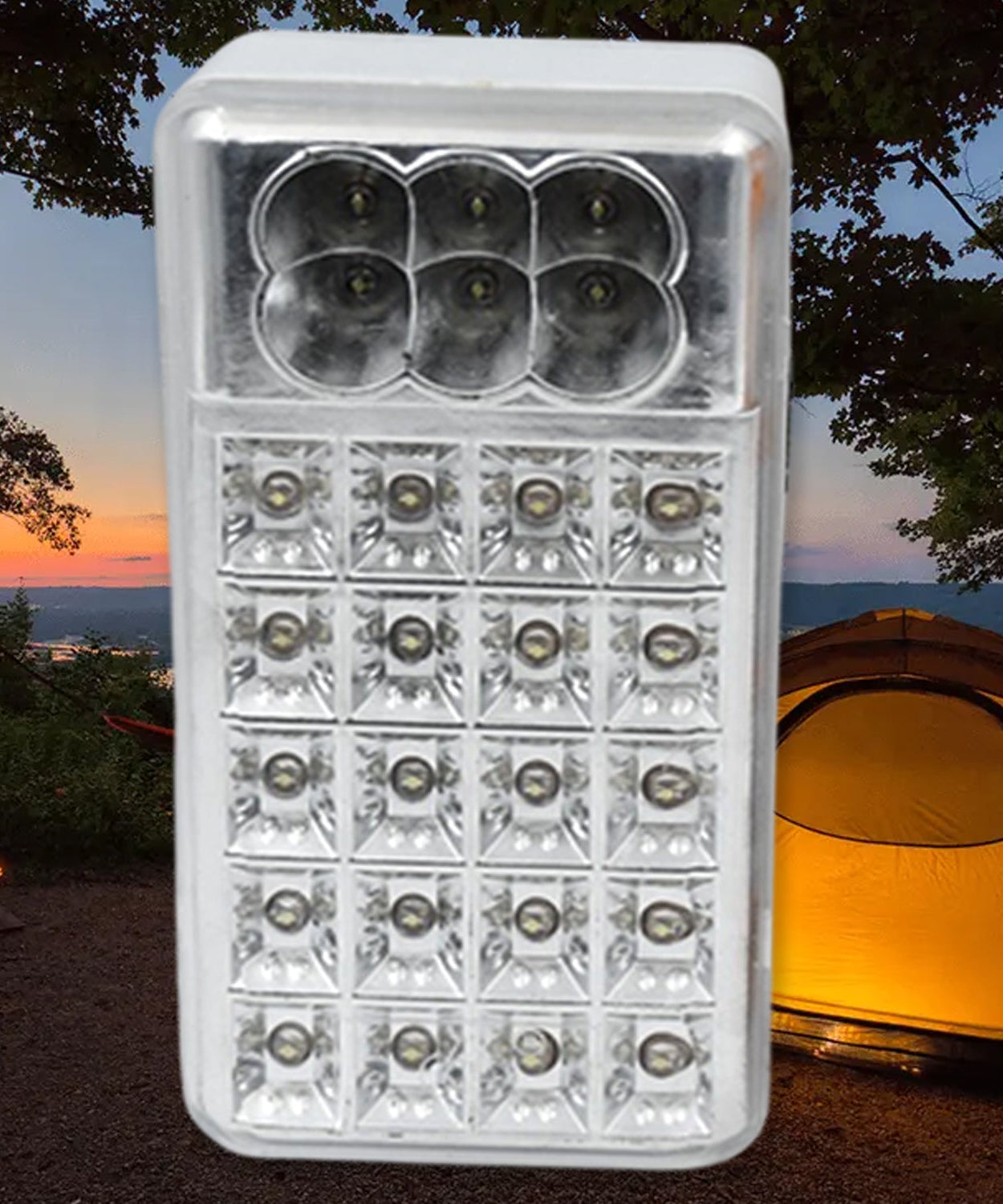 Rechargeable LED light and torch, battery not included