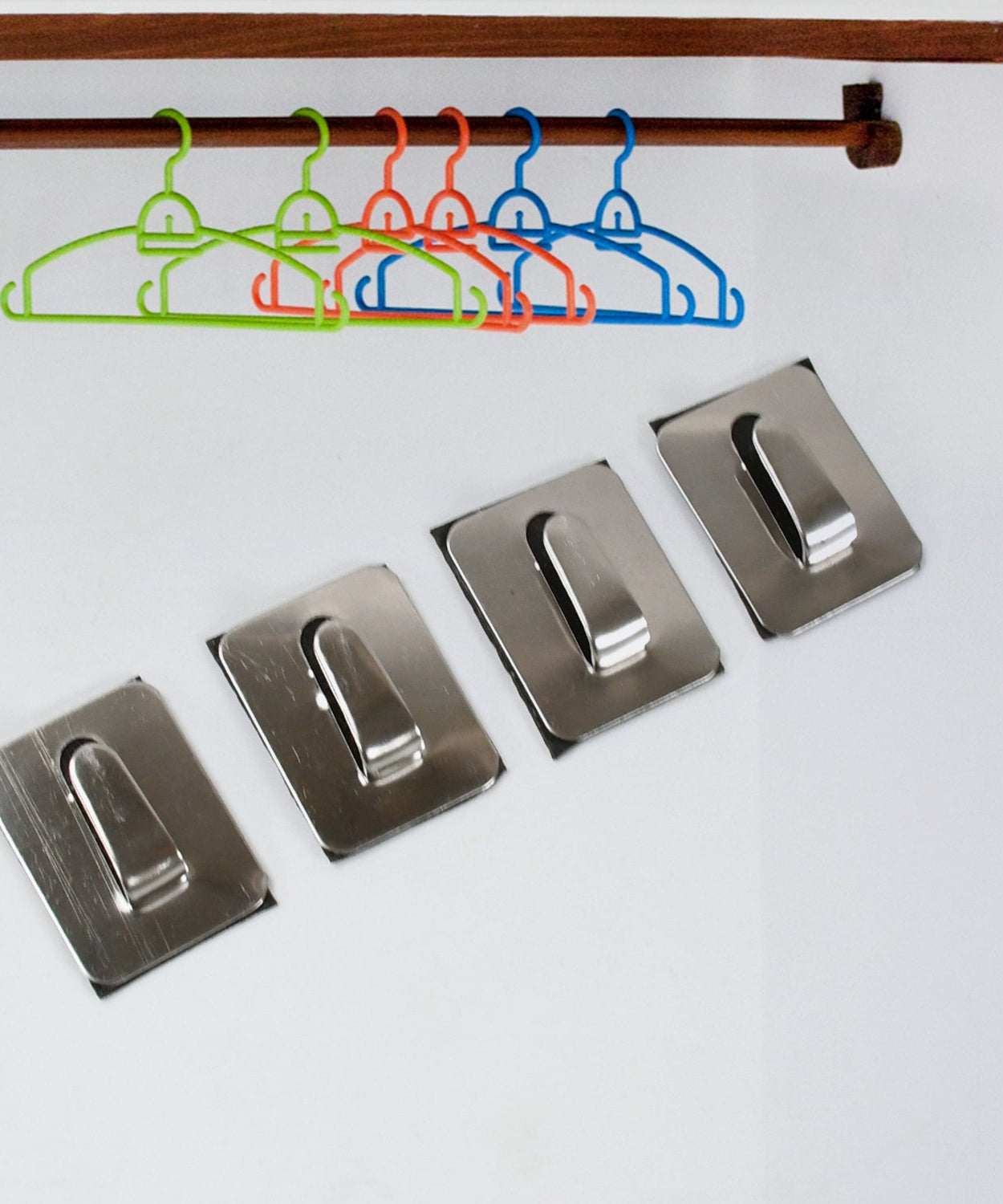 Self- Adhesive Hooks, Heavy Duty Wall Hooks Hangers Stainless Steel Waterproof Sticky Hooks for Hanging Robe Coat Towel Kitchen Bathroom and.