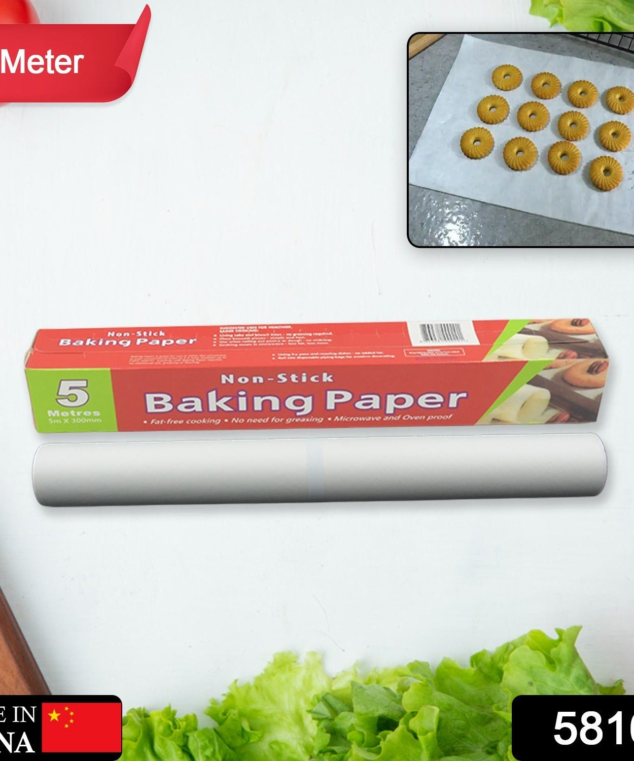Non-Stick Parchment Paper: Easy Cleanup for Baking, Grilling & More (Microwave & Oven Safe / 5 MTR)