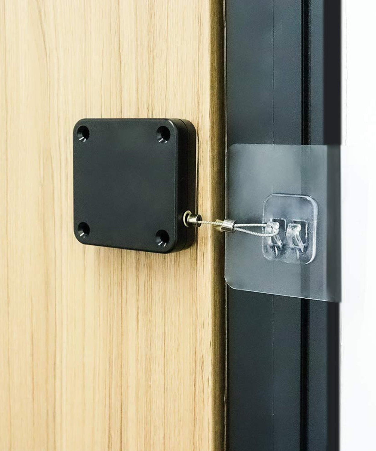 Punch-free automatic sensor door closer.