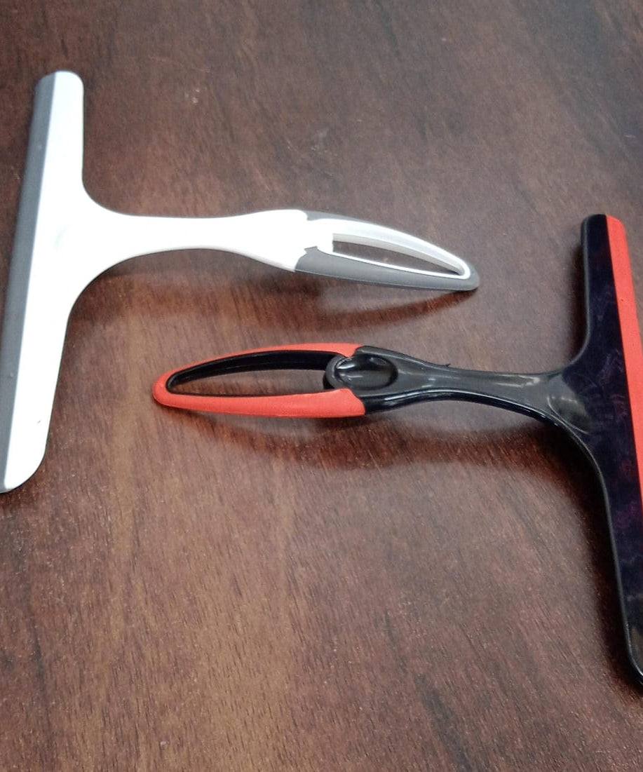 Plastic Kitchen Wiper - Silicone Head for Windows, Glass & Surfaces (1pc)