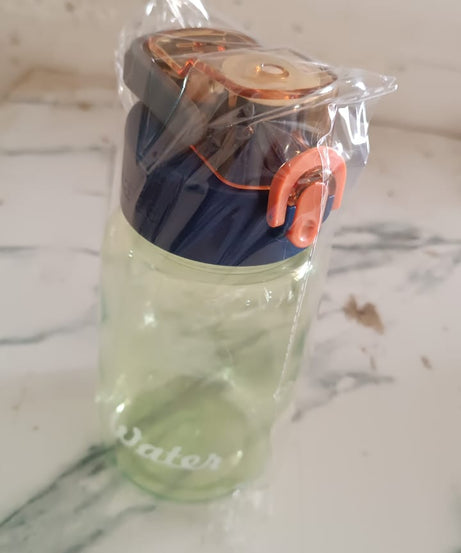 Green Leak-Proof Portable Fruit Infuser Water Bottle Approx 600ML (1 Pc)