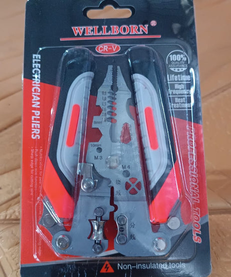 8 in 1 Wire Stripper Pliers, Soft Grip