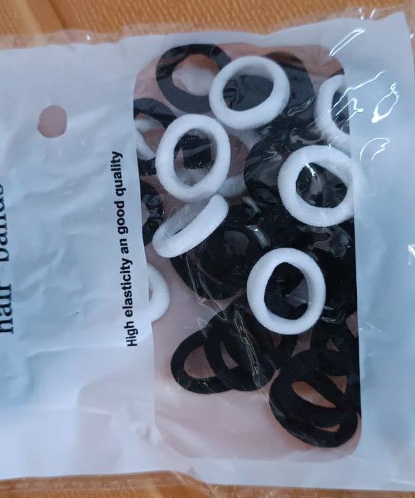 Small Ponytail Holder Bands for Hair Rubber Bands (Pack of 50 / Multicolour), Hair accessories