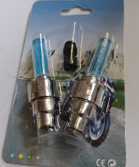 LED Flash Light lamp tyre Wheel Valve Sealing caps (2 Pc / Mix Color)