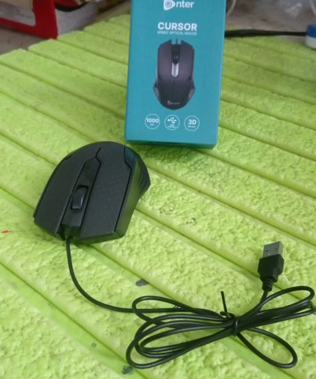 Computer / Laptop Wired Optical Mouse (1 Pc)