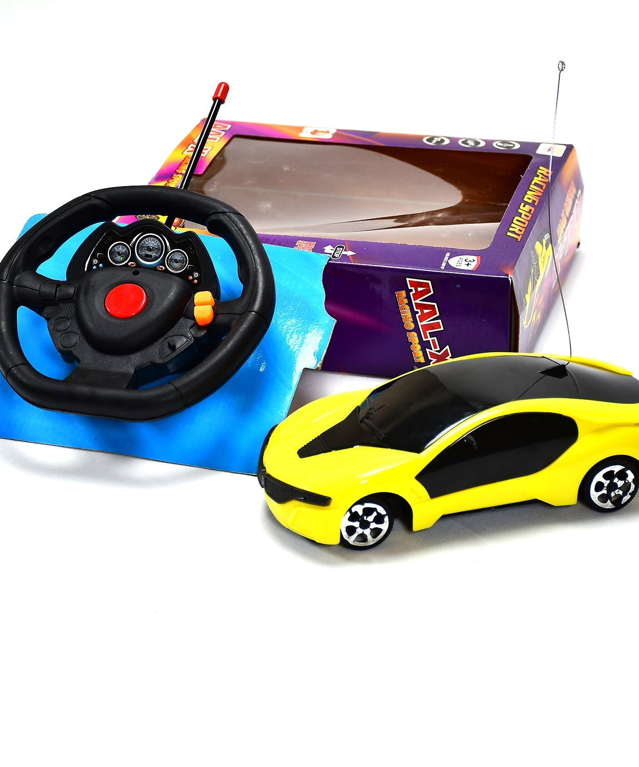 Stylish RC car with fast steering for kids.