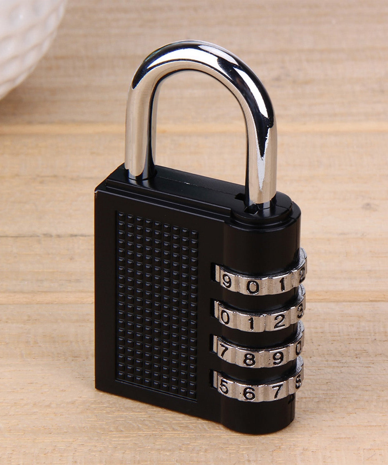 4-digit security padlock.