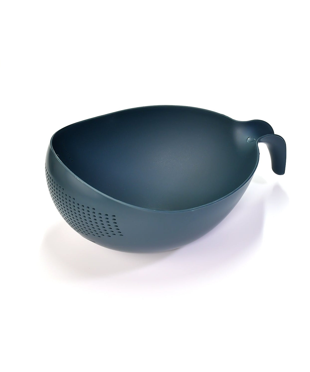 Plastic bowl with strainer for washing rice and fruits