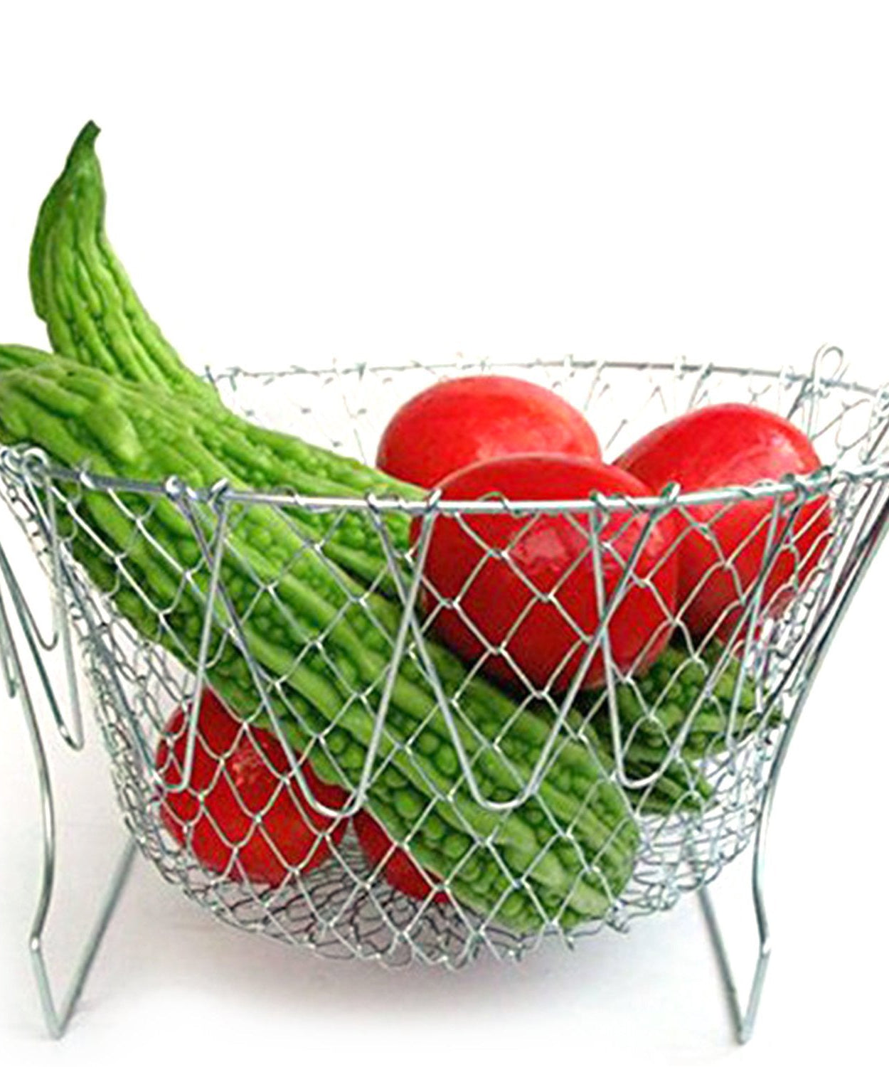 Strainer basket with handles