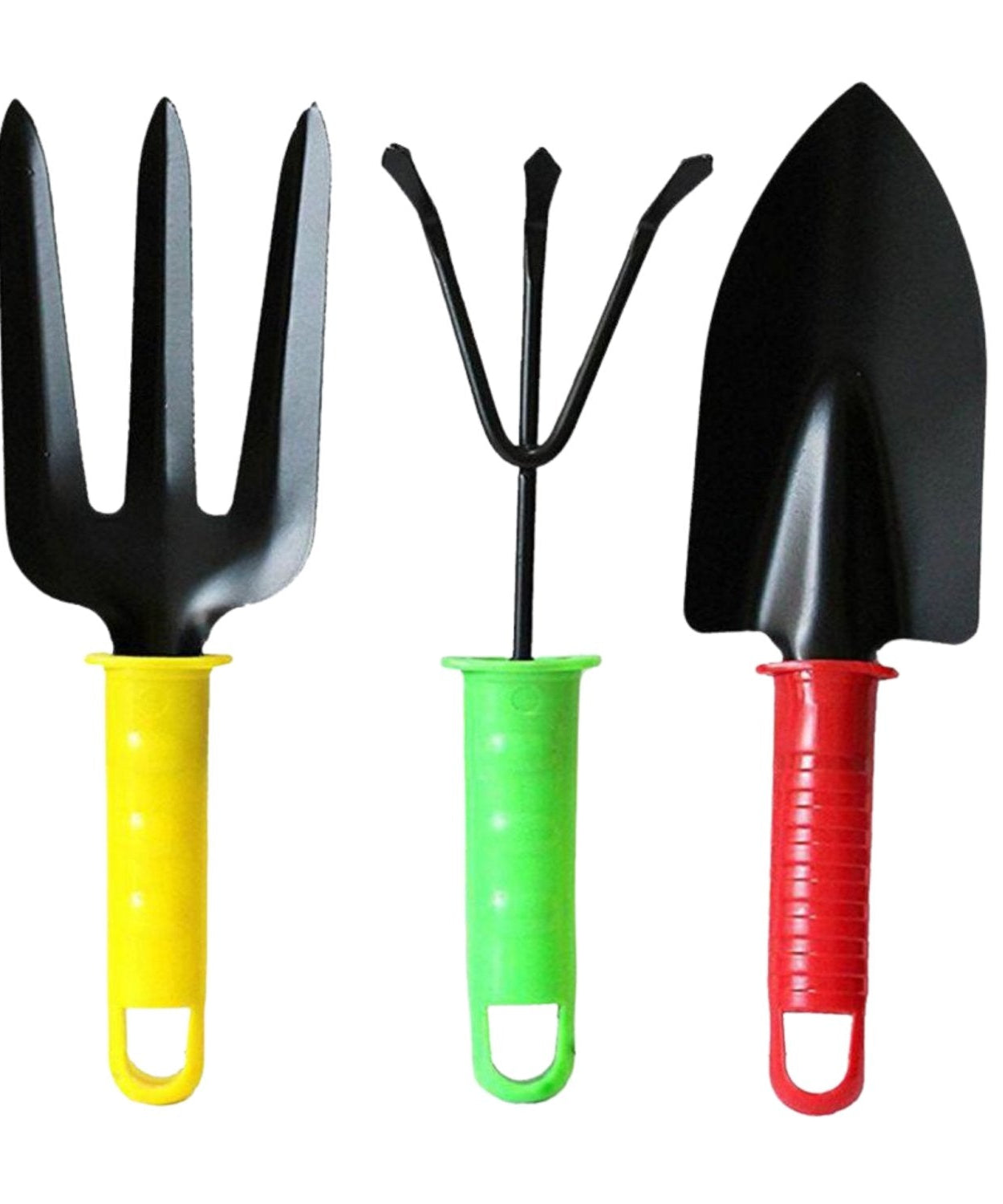 Brightly colored garden tool set for simple gardening tasks
