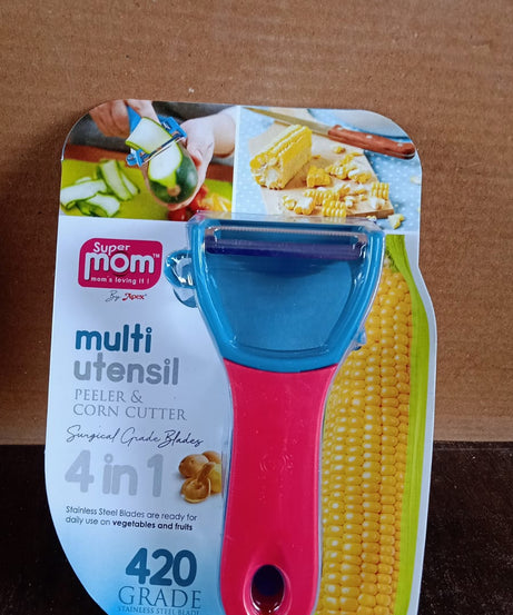 Supermom 4-in-1 Multi-Functional Vegetable & Fruit Peeler (1 Pc)