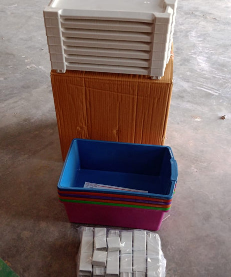 6-Layer Multi-Colored Plastic Storage Drawer Cabinet