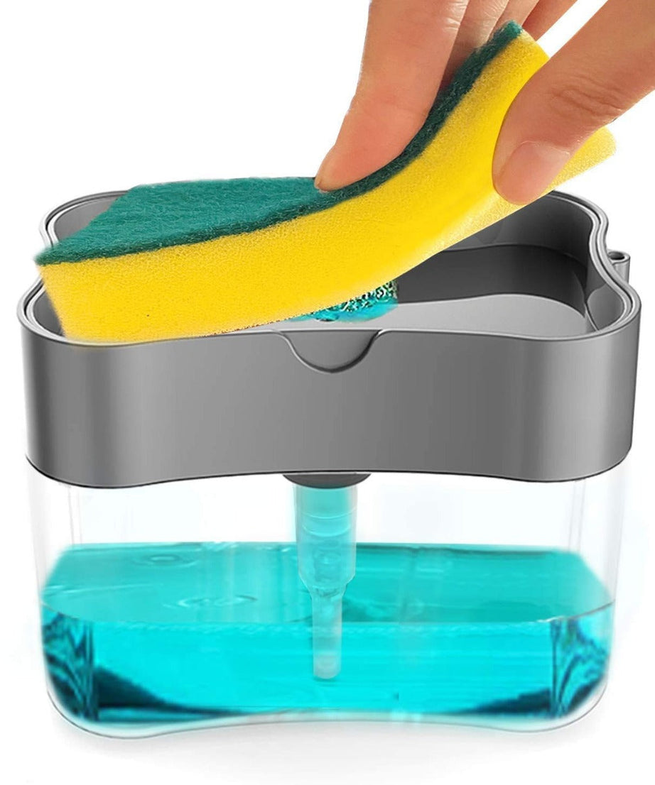 Dual-function soap dispenser with countertop design