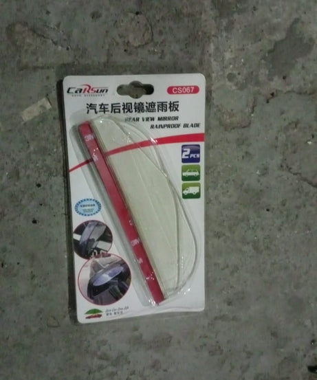 1 Pair Mirror Rain Protector Car Rearview Mirror Rain Blades Car Back Mirror Eyebrow Rain Cover Car Rearview Mirror Eyebrow Covers Flexible Protection Rainproof Decoration Accessories (2 Pcs set)