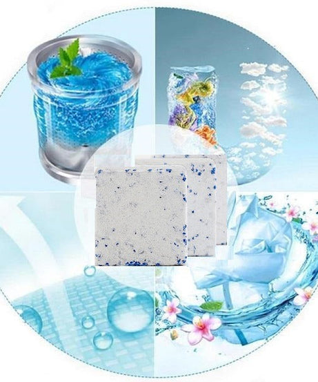 Washing machine cleaning tablets in lavender fragrance