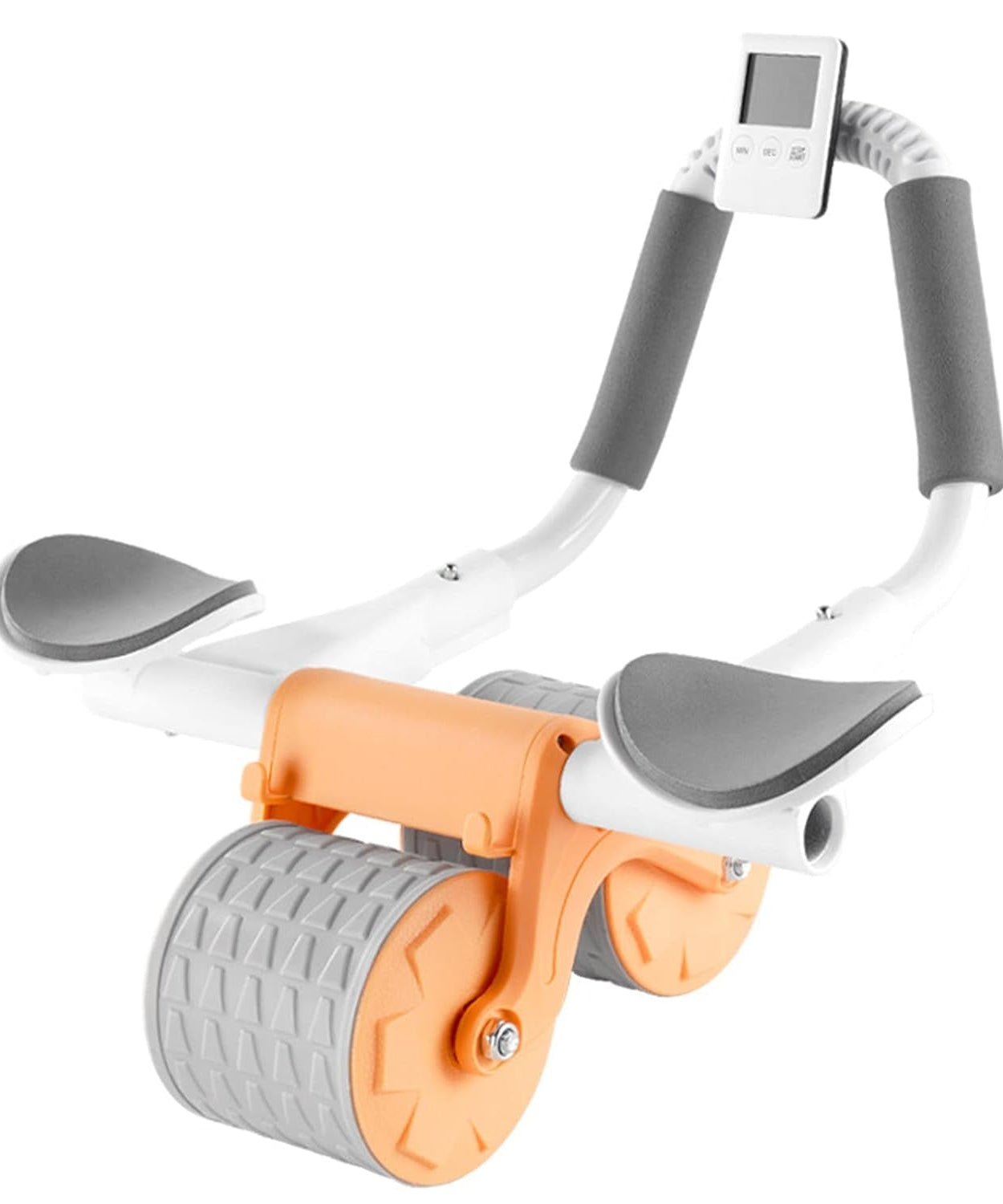 Abdominal wheel with double wheels and timer