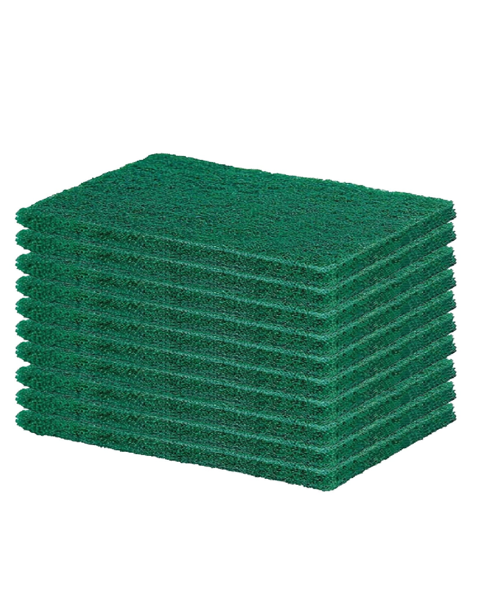 Green scrubber pads for cleaning kitchen utensils and tiles