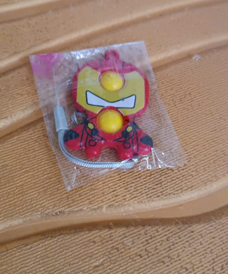 Creative Cartoon Style Mini Push Pop Bubble Keychain (1 Pc)