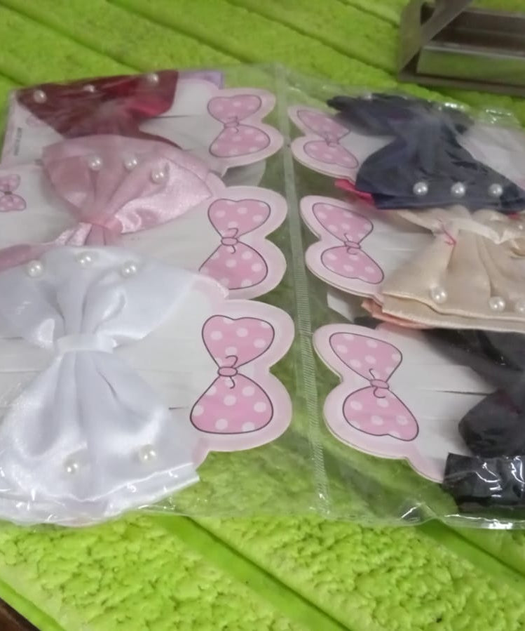 Hair Bow Knot Clip Suitable For Girls (1 Pc / Multicolour), Hair accessories