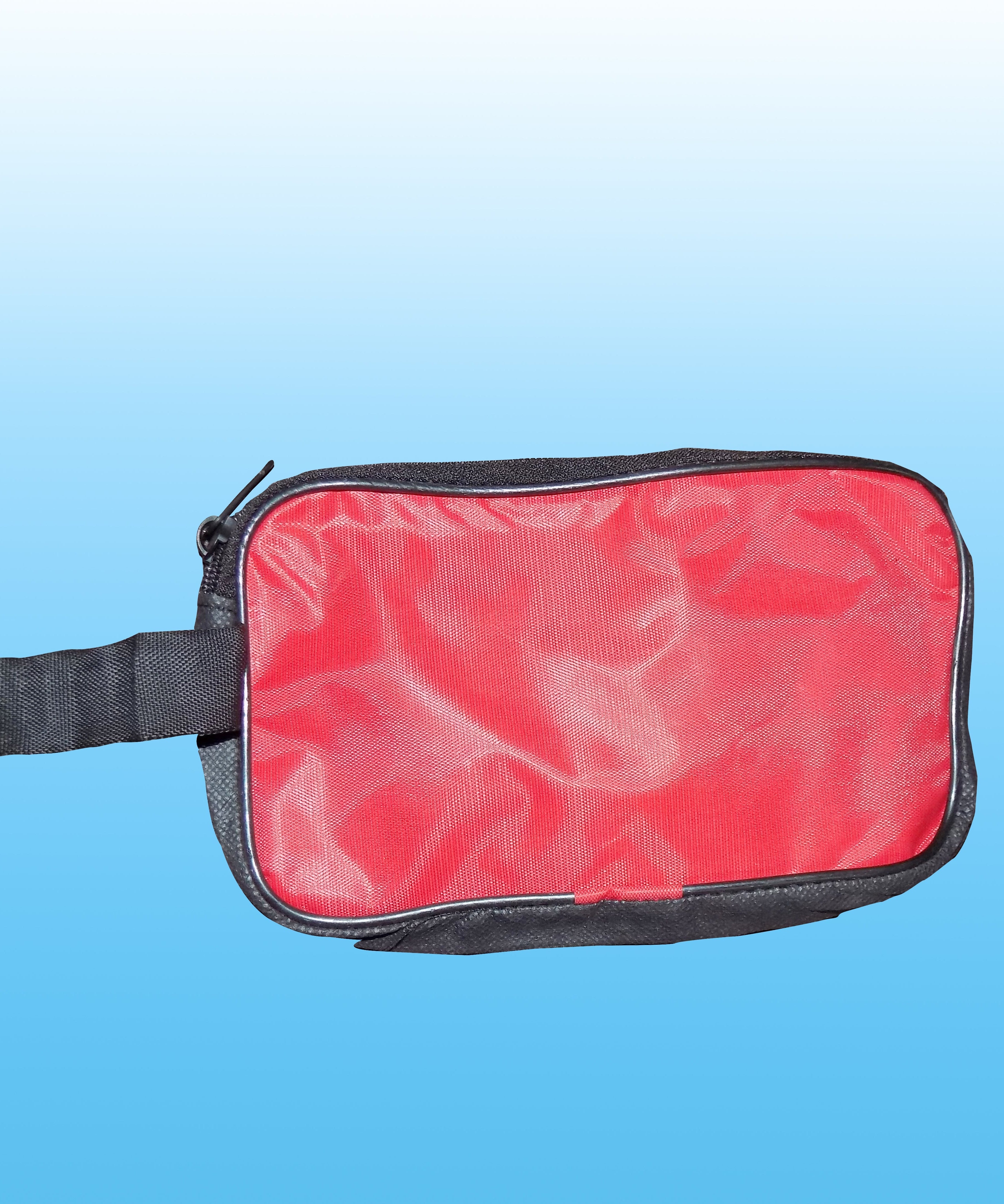 Red travel hand pouch