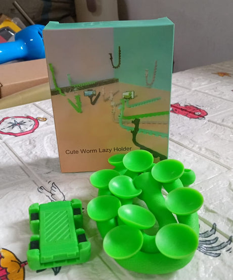 Adorable snake-shaped phone holder, warm and functional