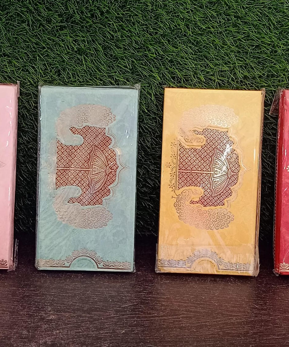 Wedding Gift Envelopes pack of 10 pcs Money Cash Gift Cover Shagun Birthday Marriage, Baby Shower, Anniversary, Money Envelope Lifafa Envelope Multicolor Premium Envelope (10 Pcs Set)