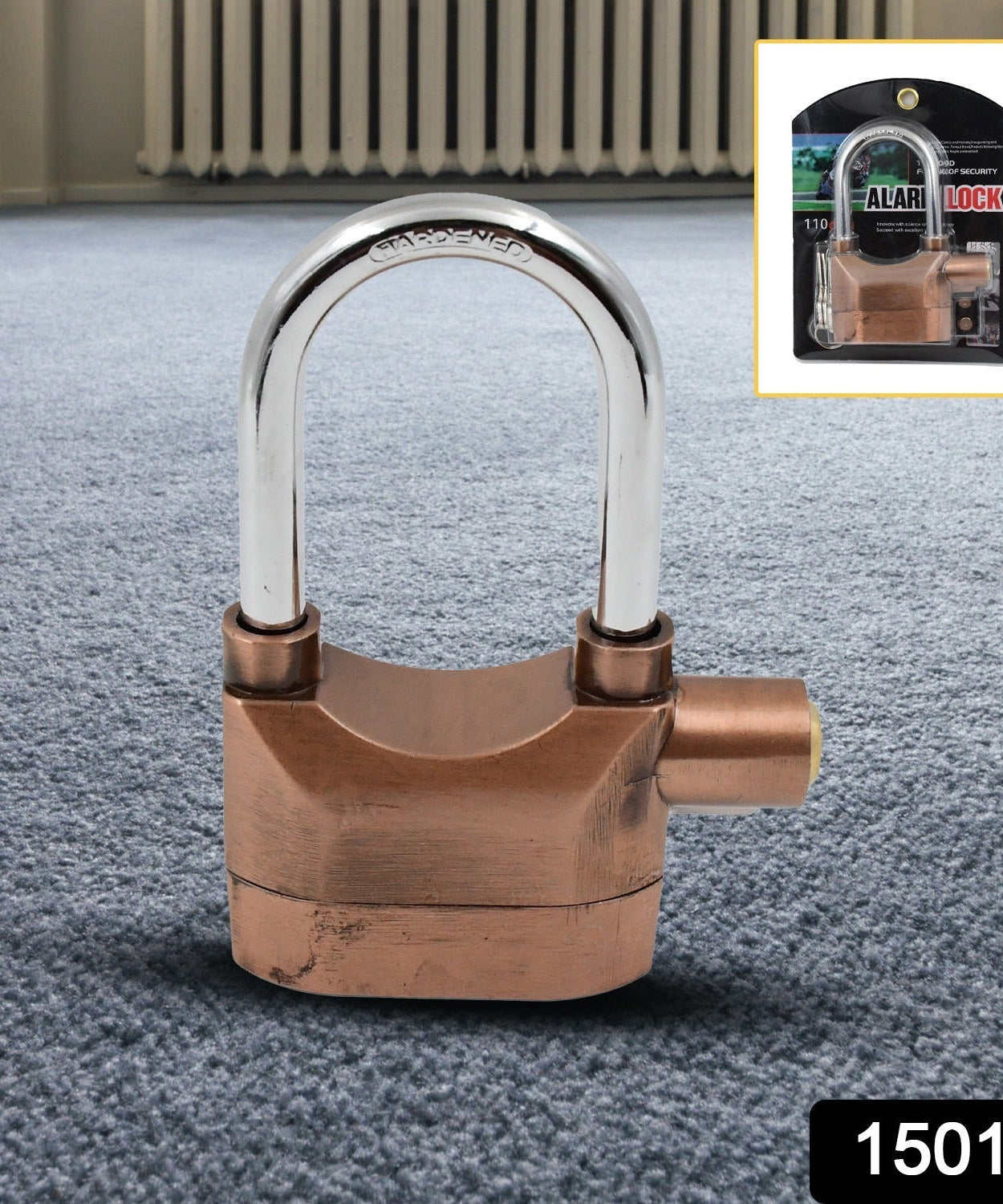 Metallic Lock System with 3 Keys