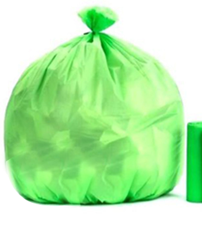 Environmentally safe compostable garbage bags (17" x 19").