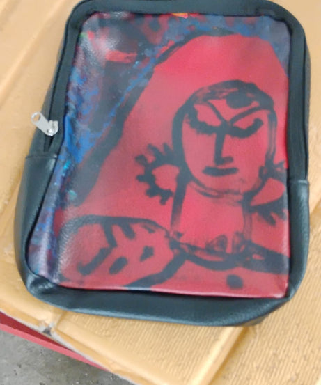 Handcrafted Multipurpose Zipper Pouch with Traditional Art Print (1 Pc)